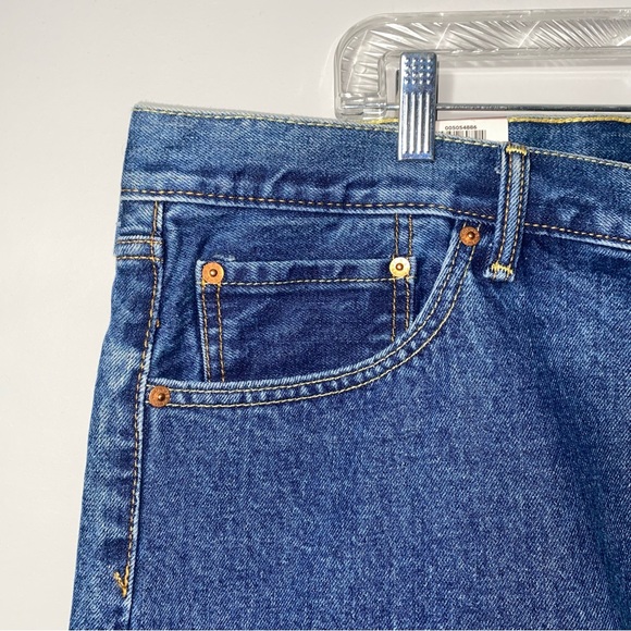 Levi's® Men's 505 Straight Leg Regular Fit Jeans - Dark Blue 40x32 - Picture 3 of 16